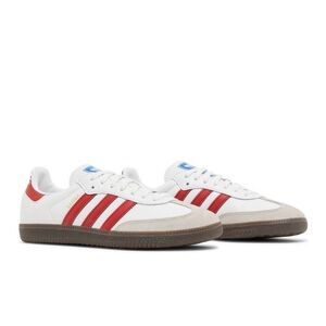 Adidas Samba OG "White Scarlet" IG1025 Size 14 NEW